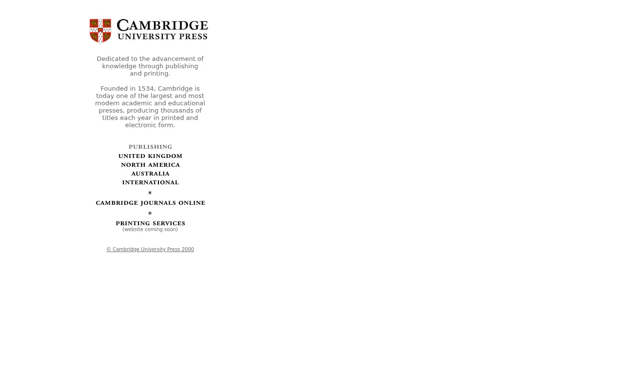 cambridge.org in 2000