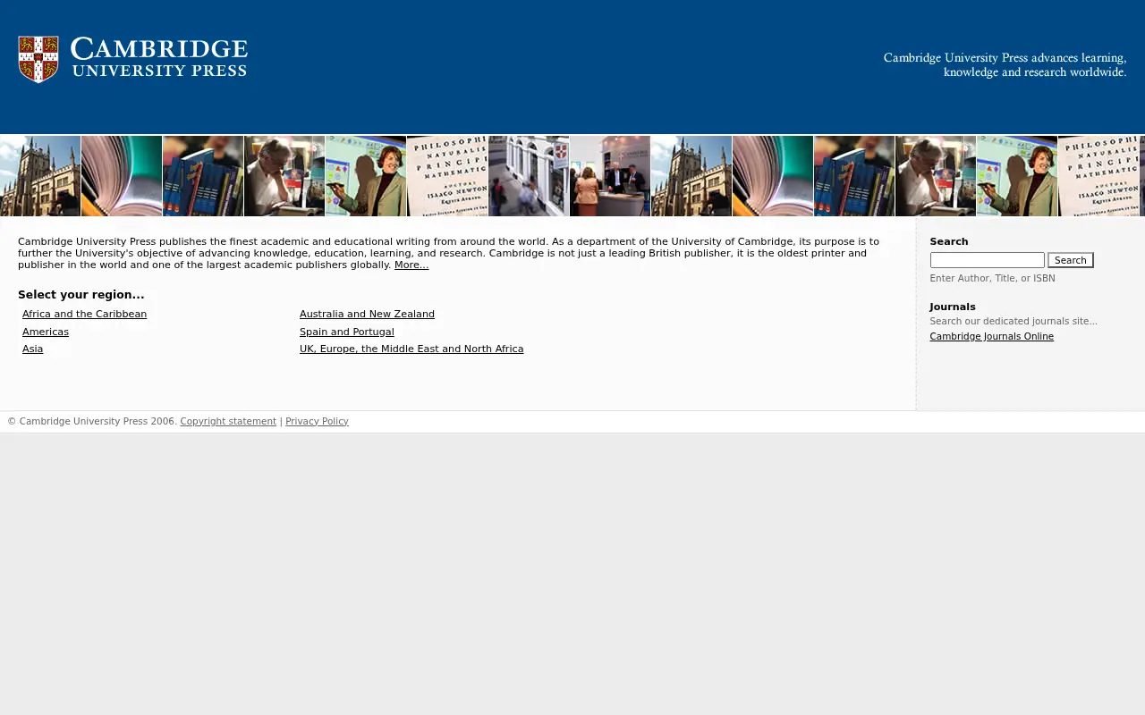 cambridge.org in 2006