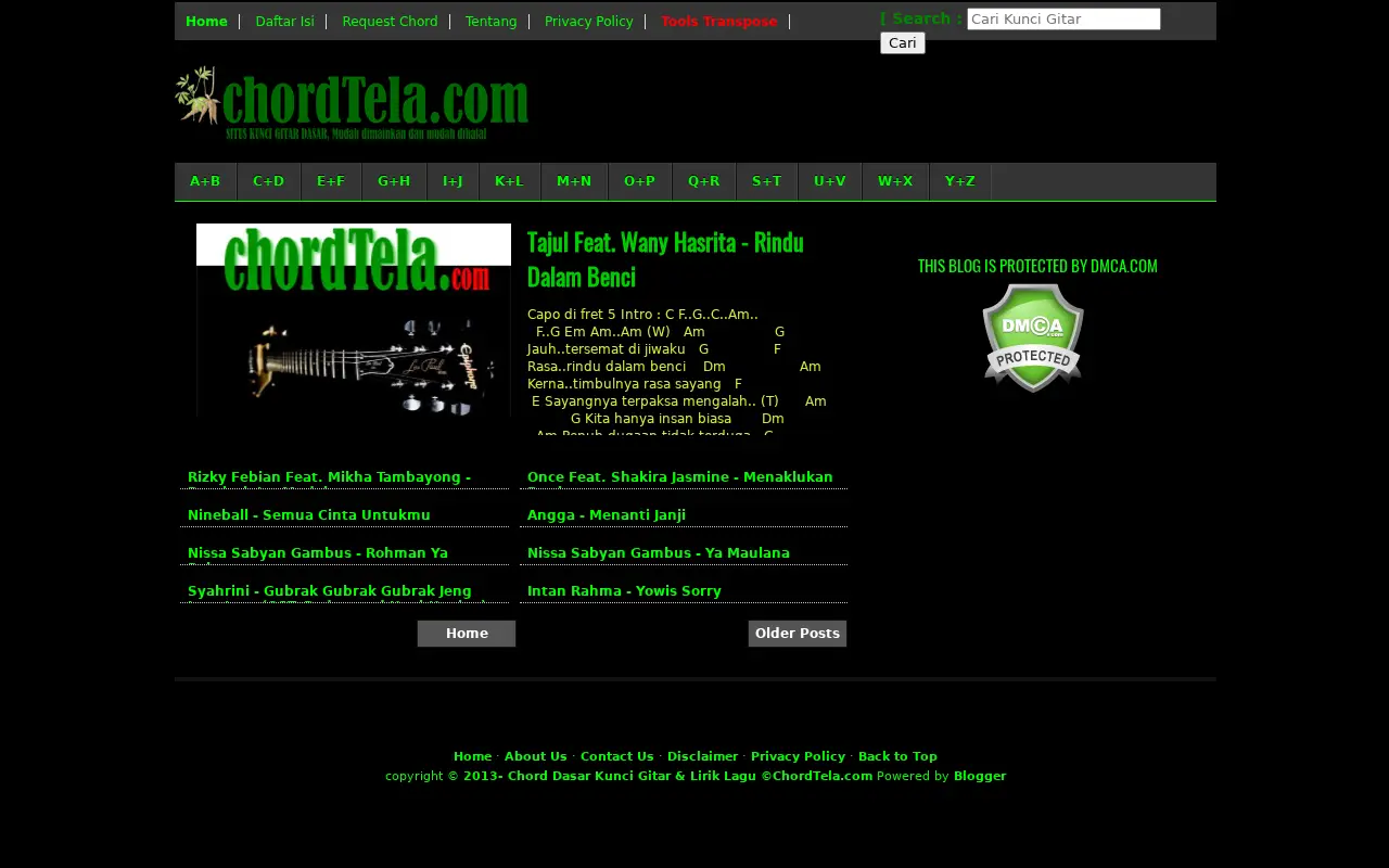 chordtela.com in 2018