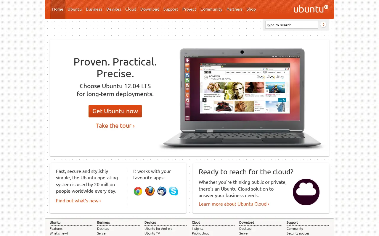 ubuntu.com on July 1, 2012