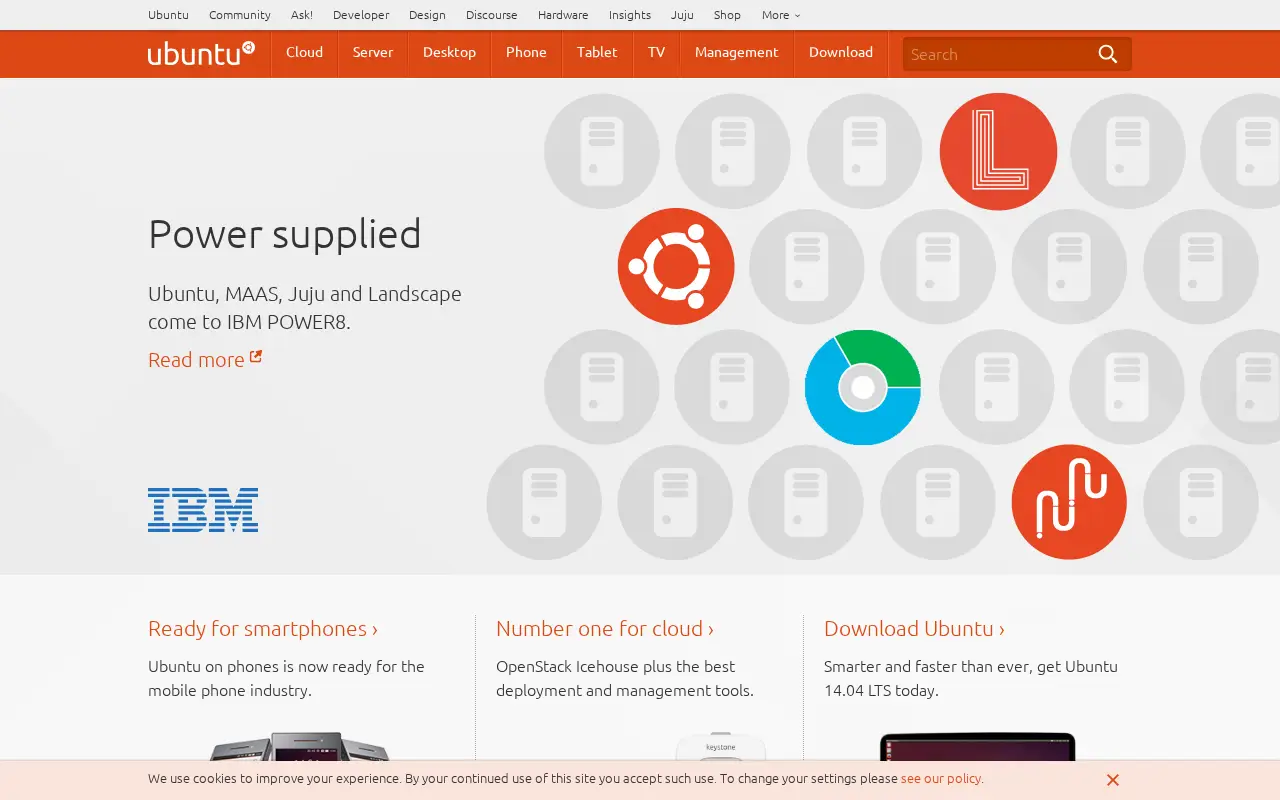 ubuntu.com in 2014