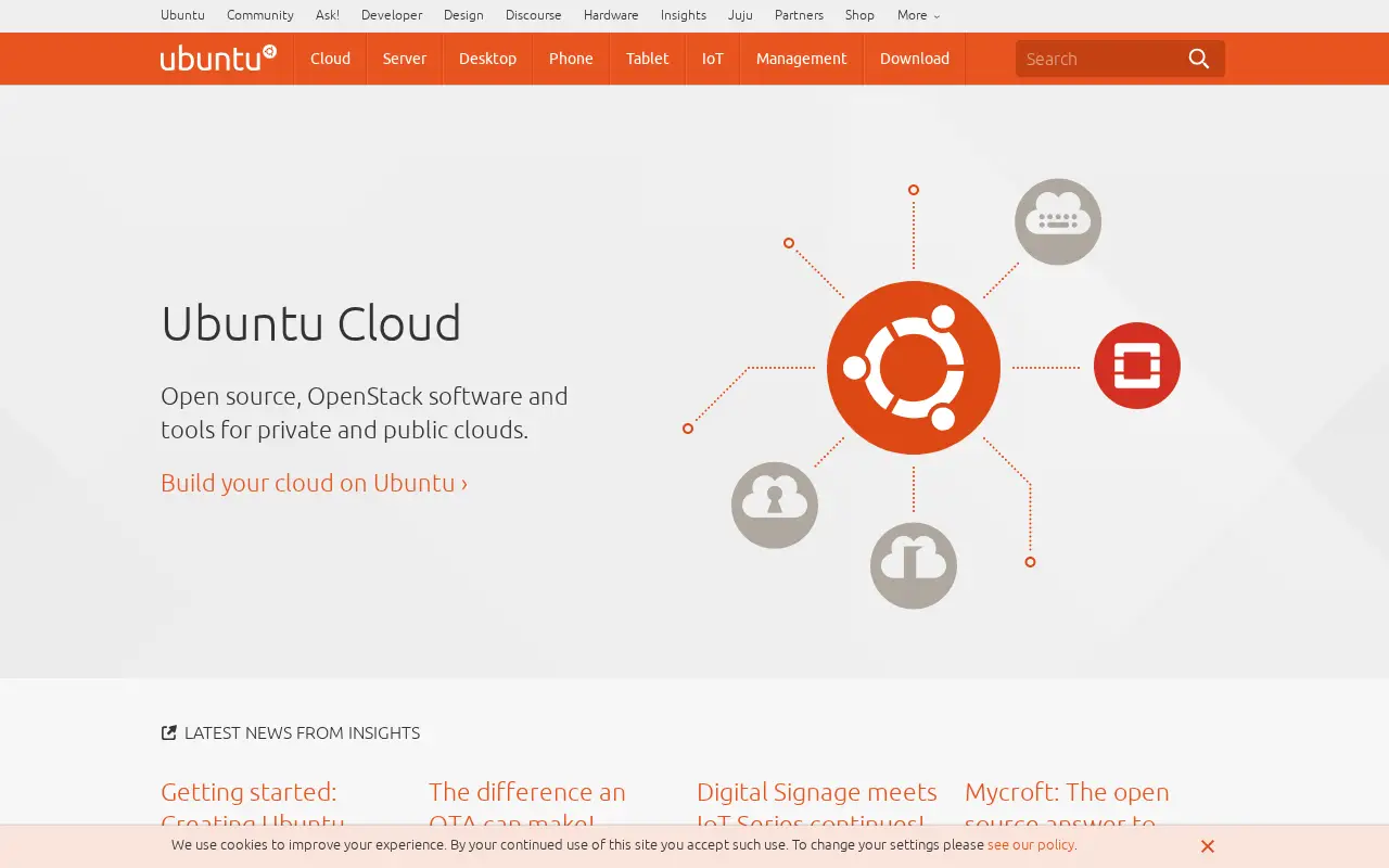 ubuntu.com in 2016