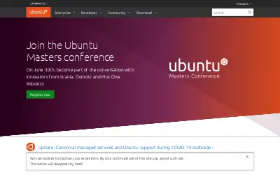 ubuntu.com in 2020
