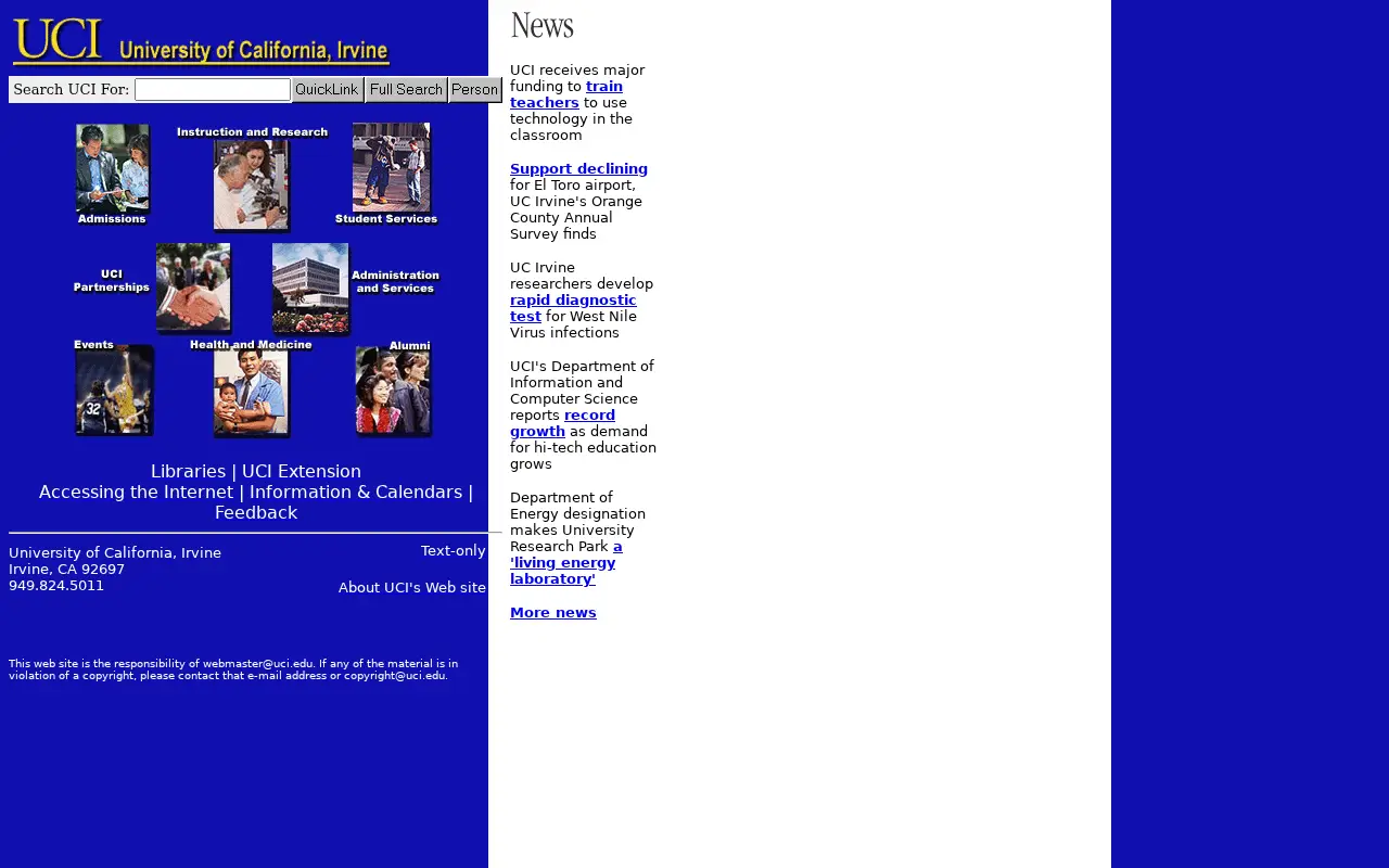 uci.edu in 2000