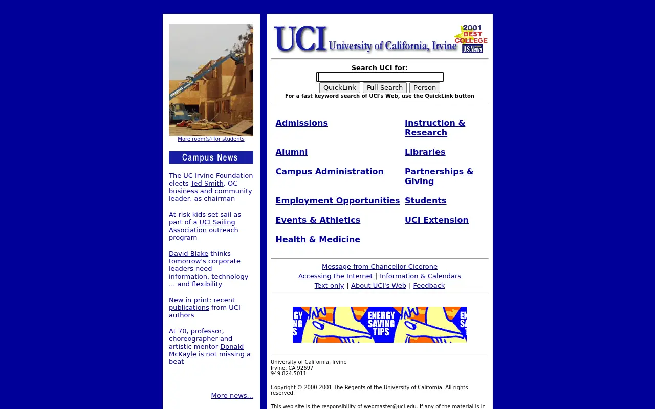 uci.edu in 2001
