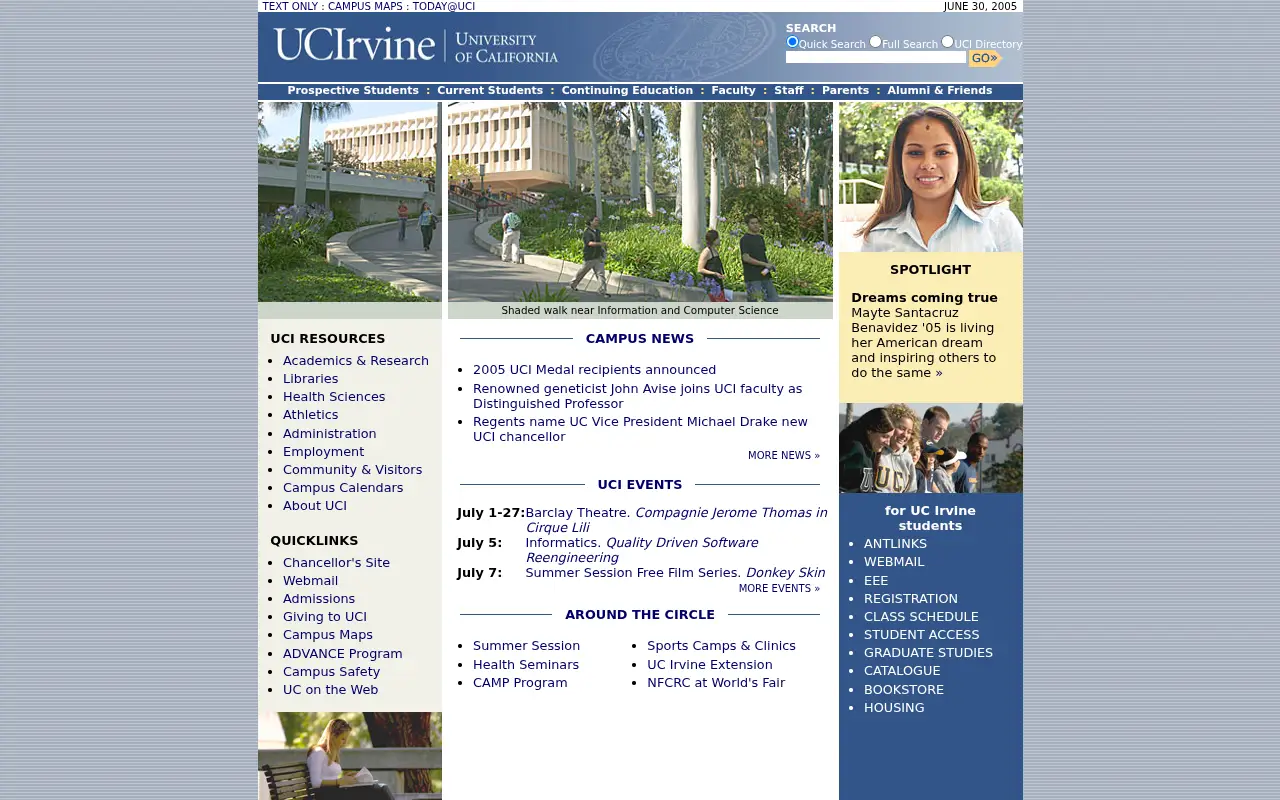 uci.edu in 2005