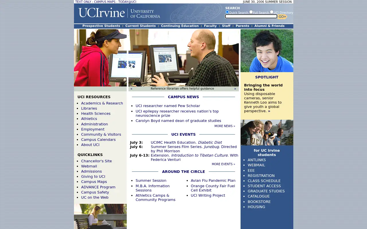uci.edu in 2006