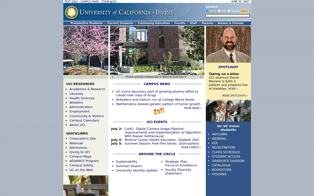 uci.edu in 2007