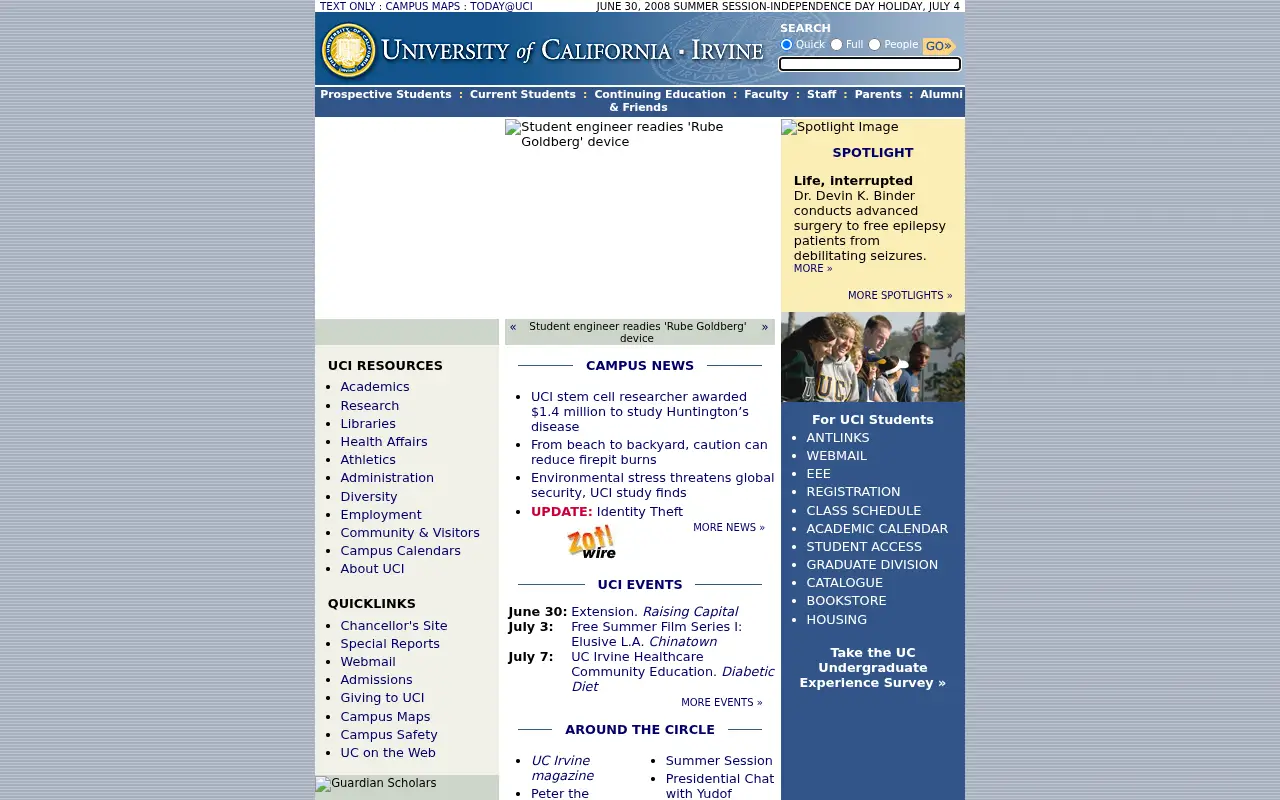 uci.edu in 2008