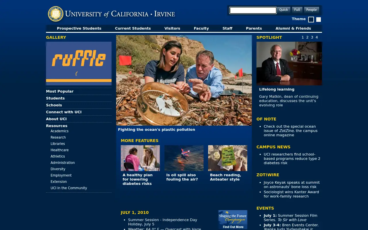 uci.edu in 2010