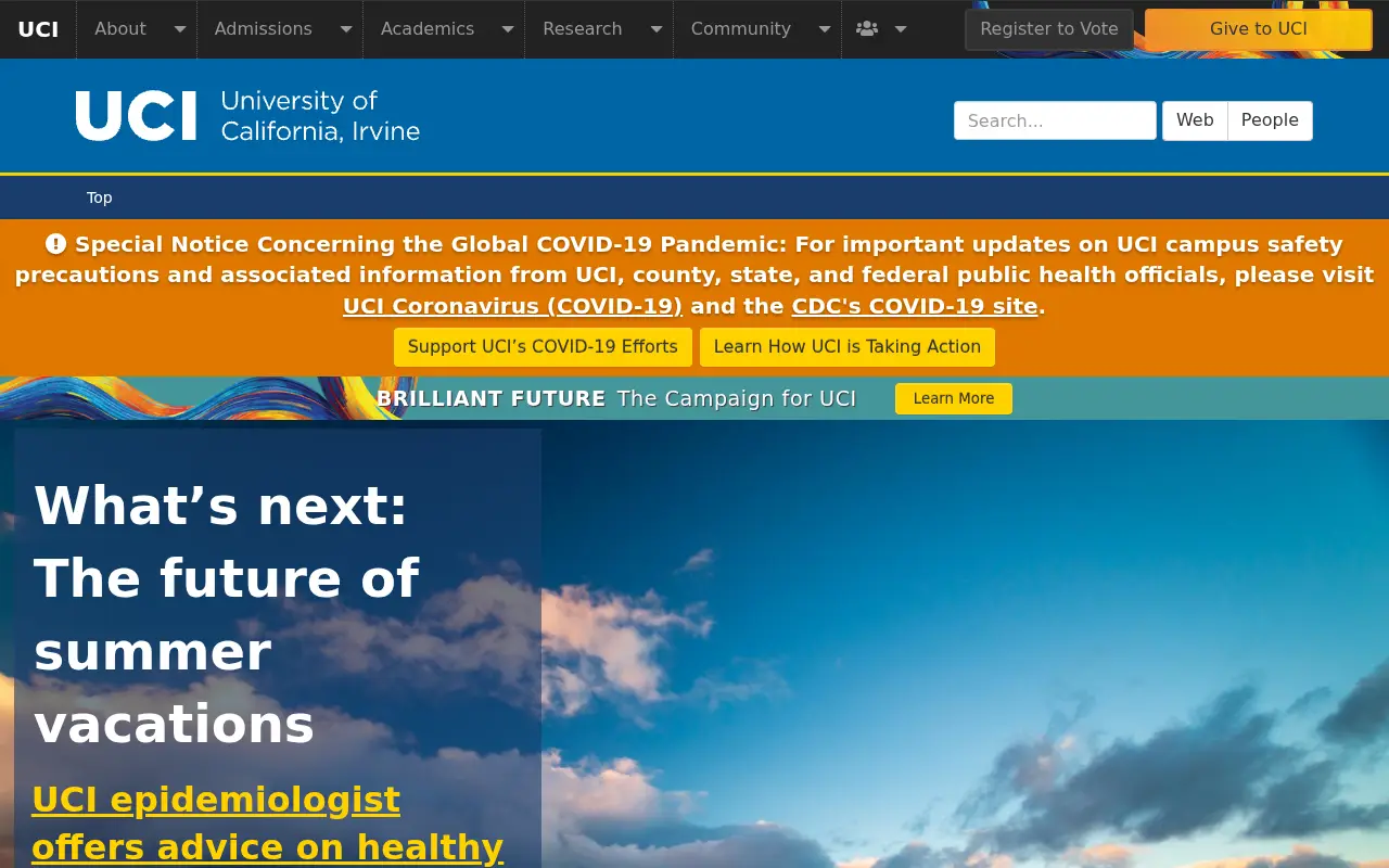 uci.edu in 2020