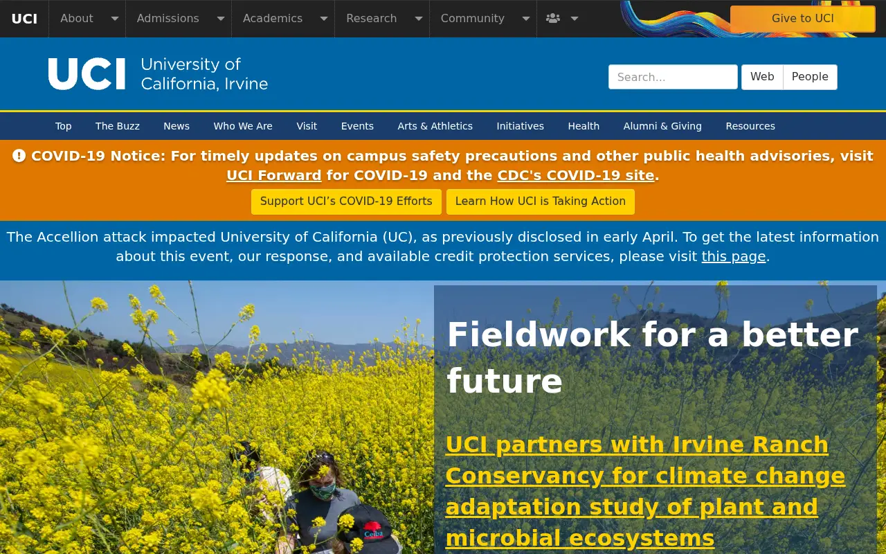 uci.edu in 2021