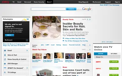 xfinity.com in 2013