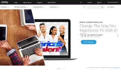 xfinity.com in 2016