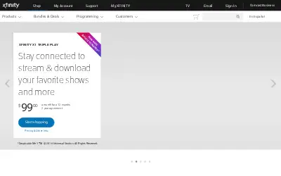 xfinity.com in 2017
