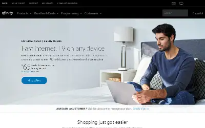 xfinity.com in 2019