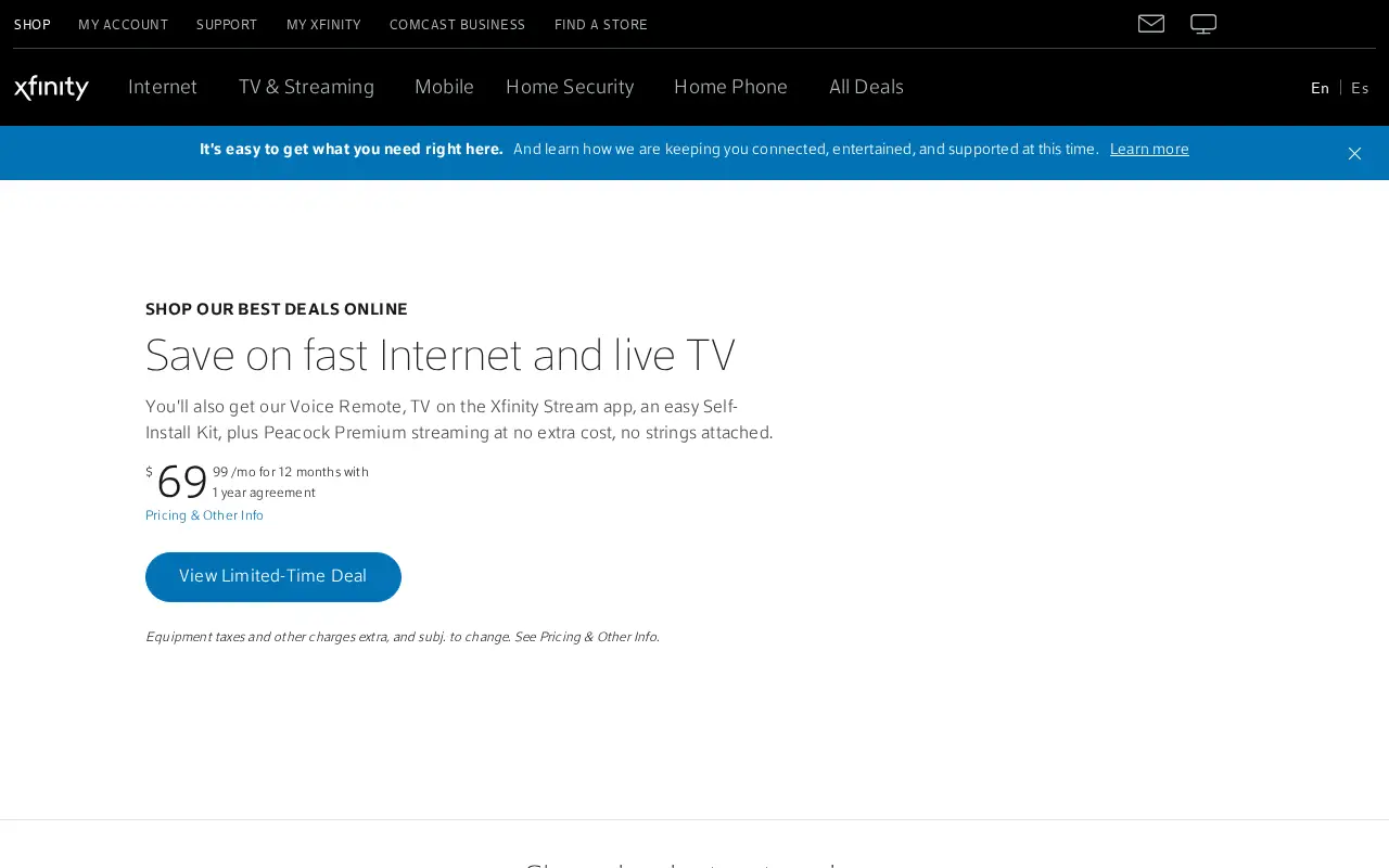 xfinity.com on June 30, 2020