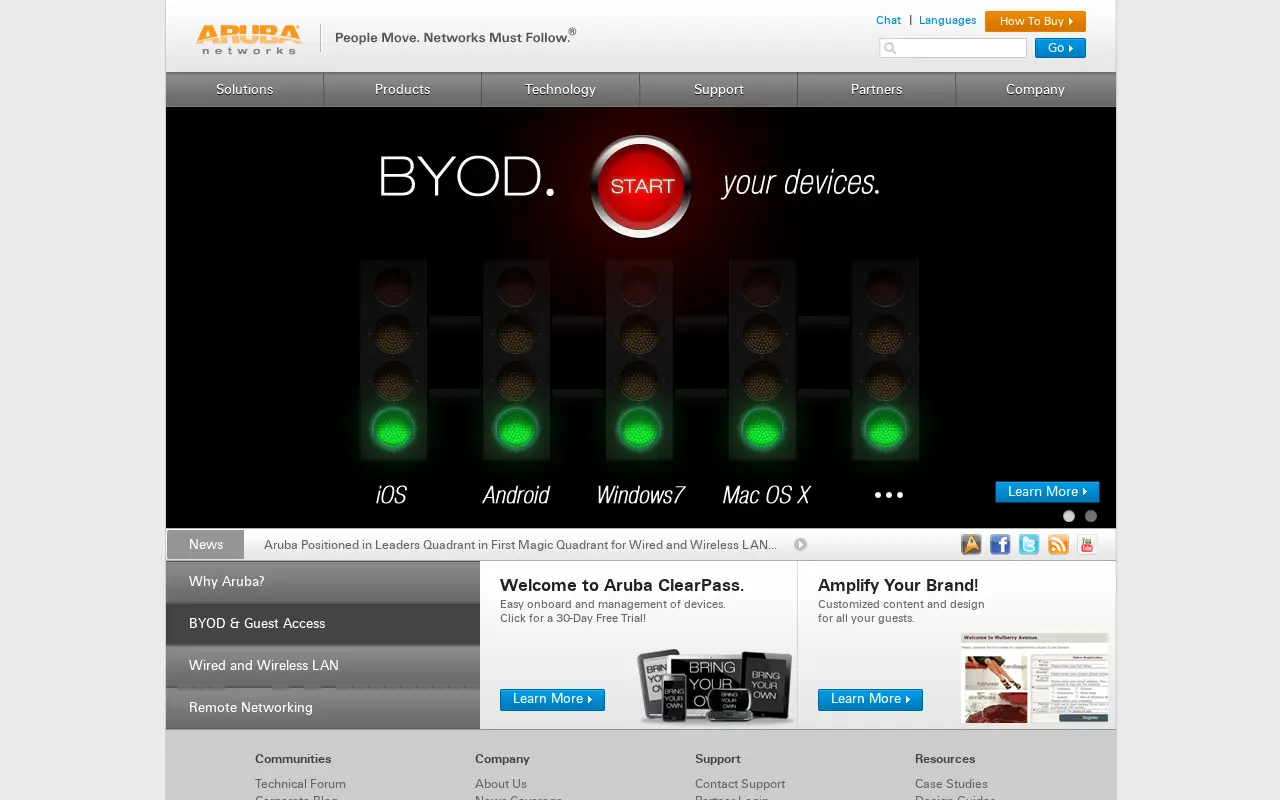 arubanetworks.com in 2012