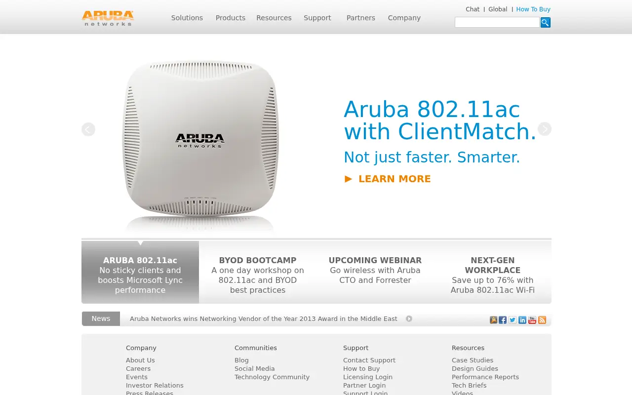 arubanetworks.com in 2013