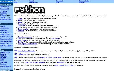 python.org in 1999