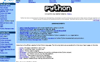 python.org in 2003