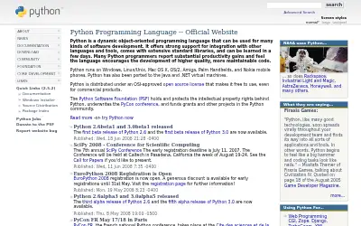 python.org in 2008