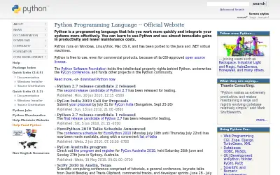 python.org in 2010