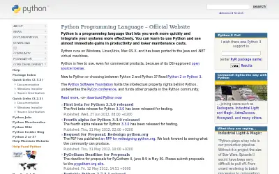 python.org in 2012