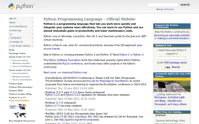 python.org in 2013