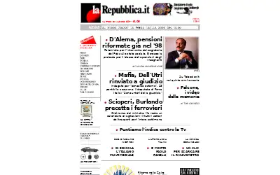 repubblica.it in 1997