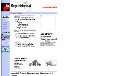 repubblica.it in 1998