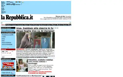 repubblica.it in 2004