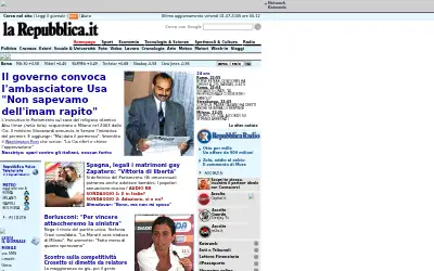 repubblica.it in 2005