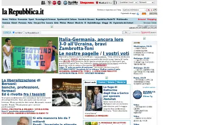 repubblica.it in 2006