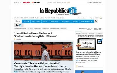 repubblica.it in 2015
