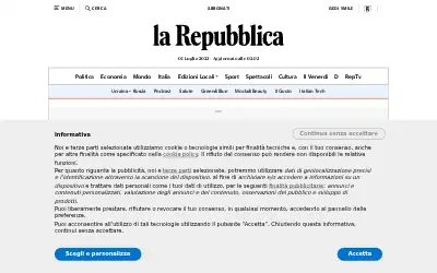 repubblica.it in 2022