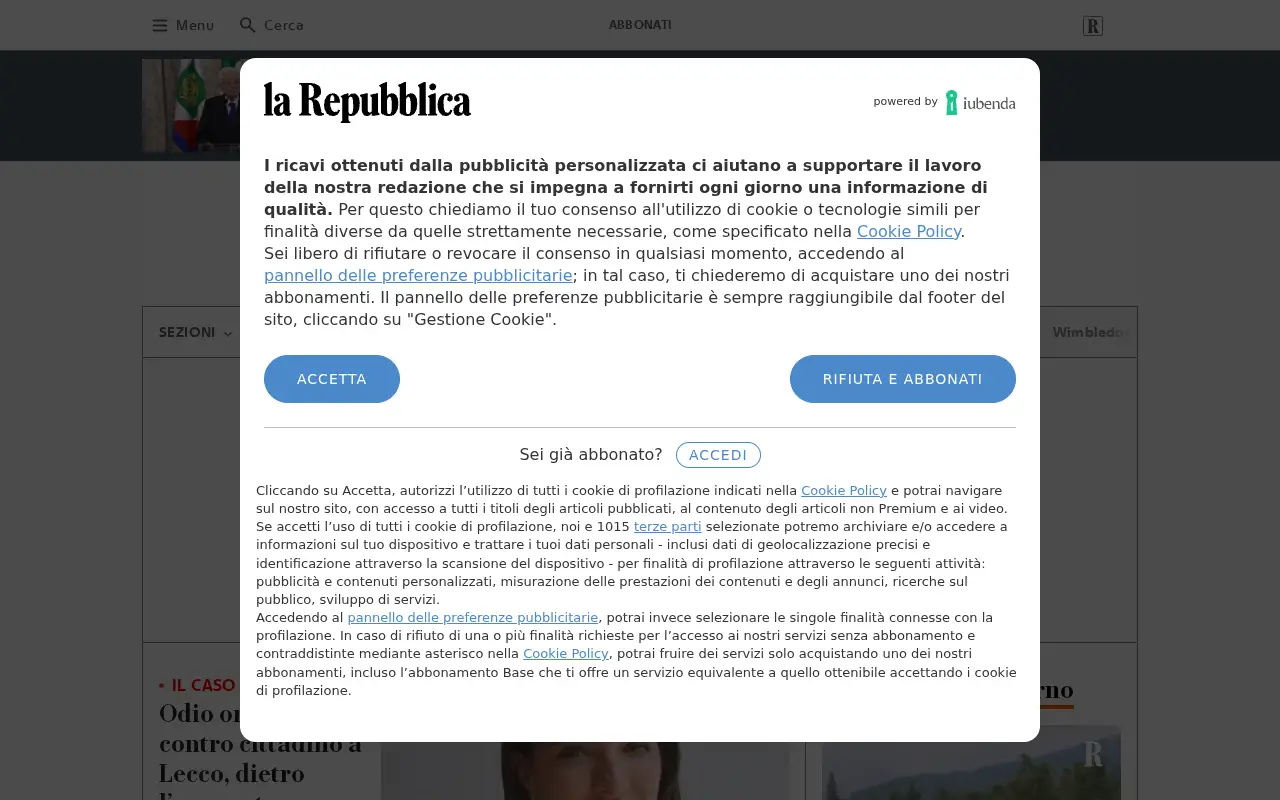 repubblica.it in 2025
