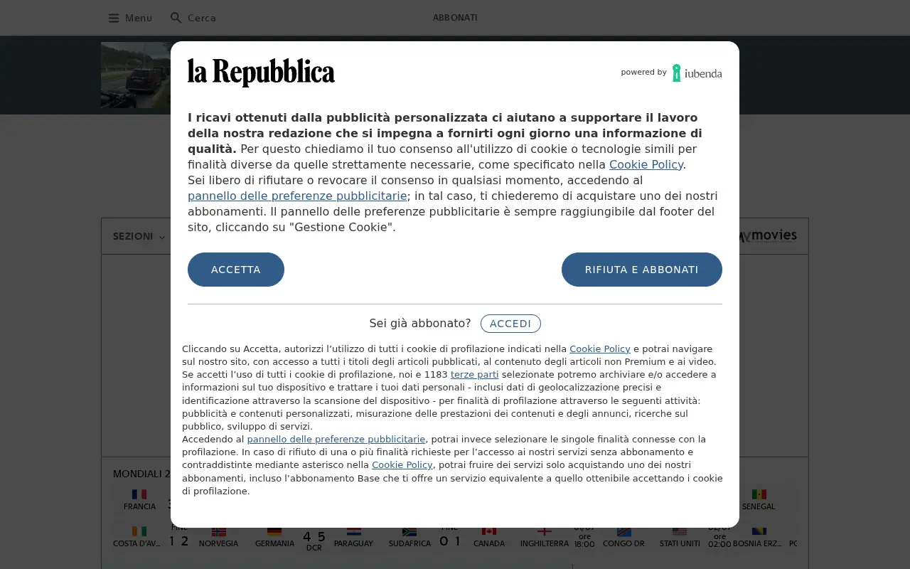 repubblica.it in 2026
