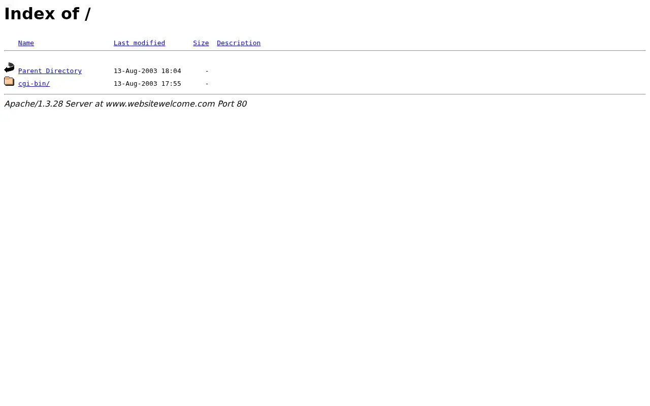 websitewelcome.com in 2003