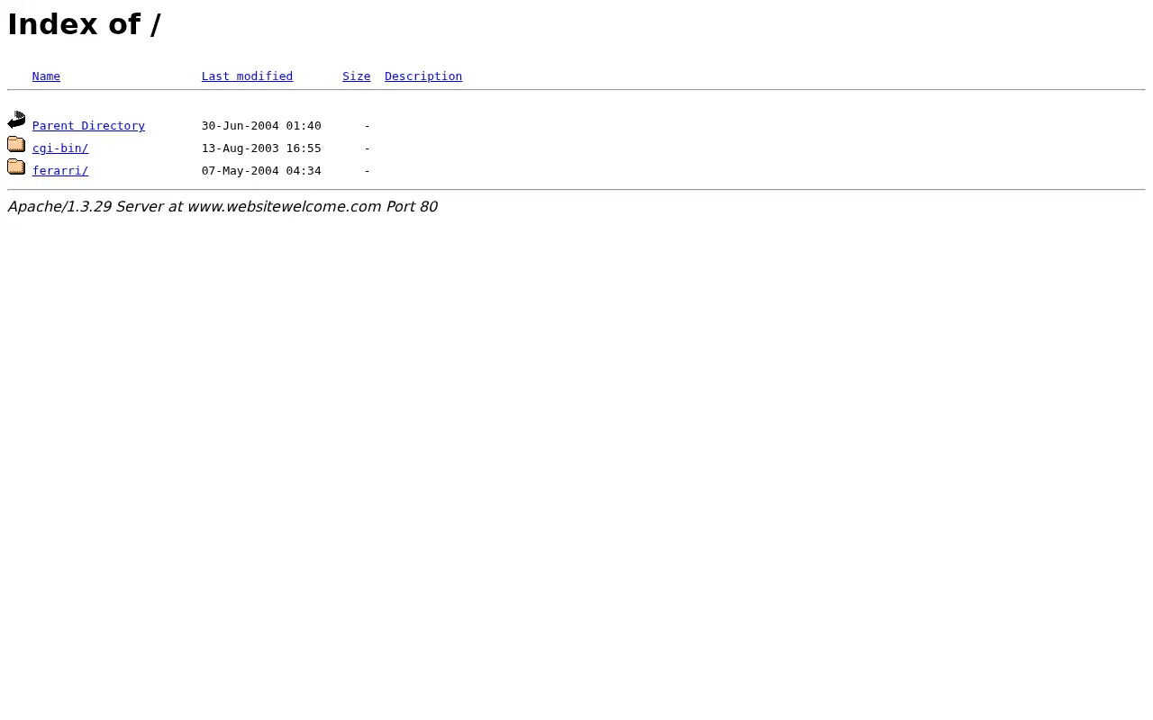 websitewelcome.com in 2004