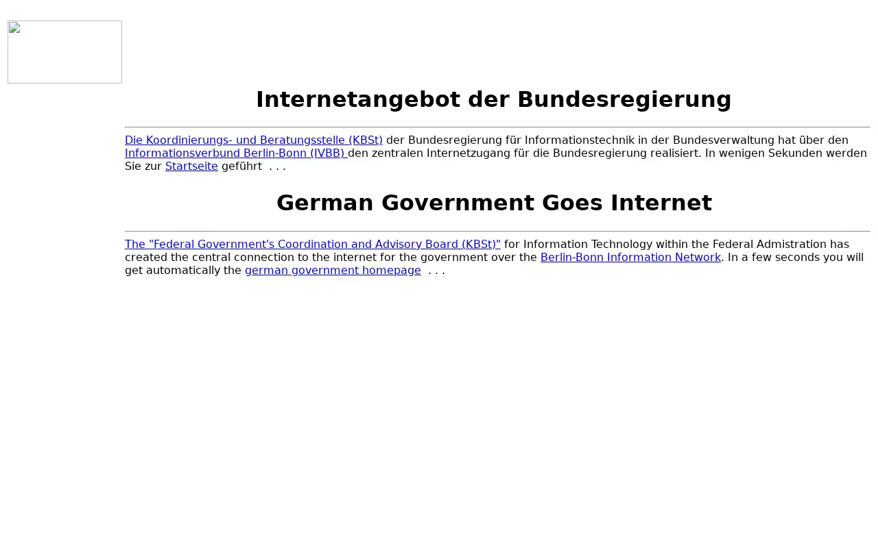 bund.de in 2000