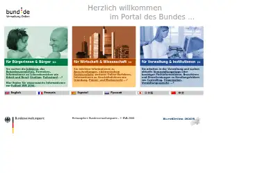 bund.de in 2006