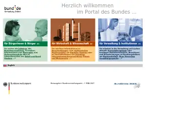 bund.de in 2007