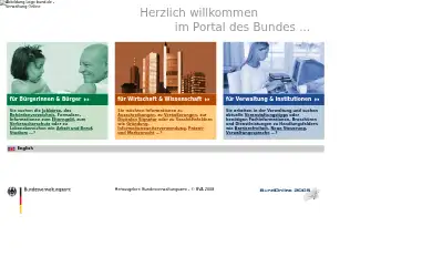 bund.de in 2008