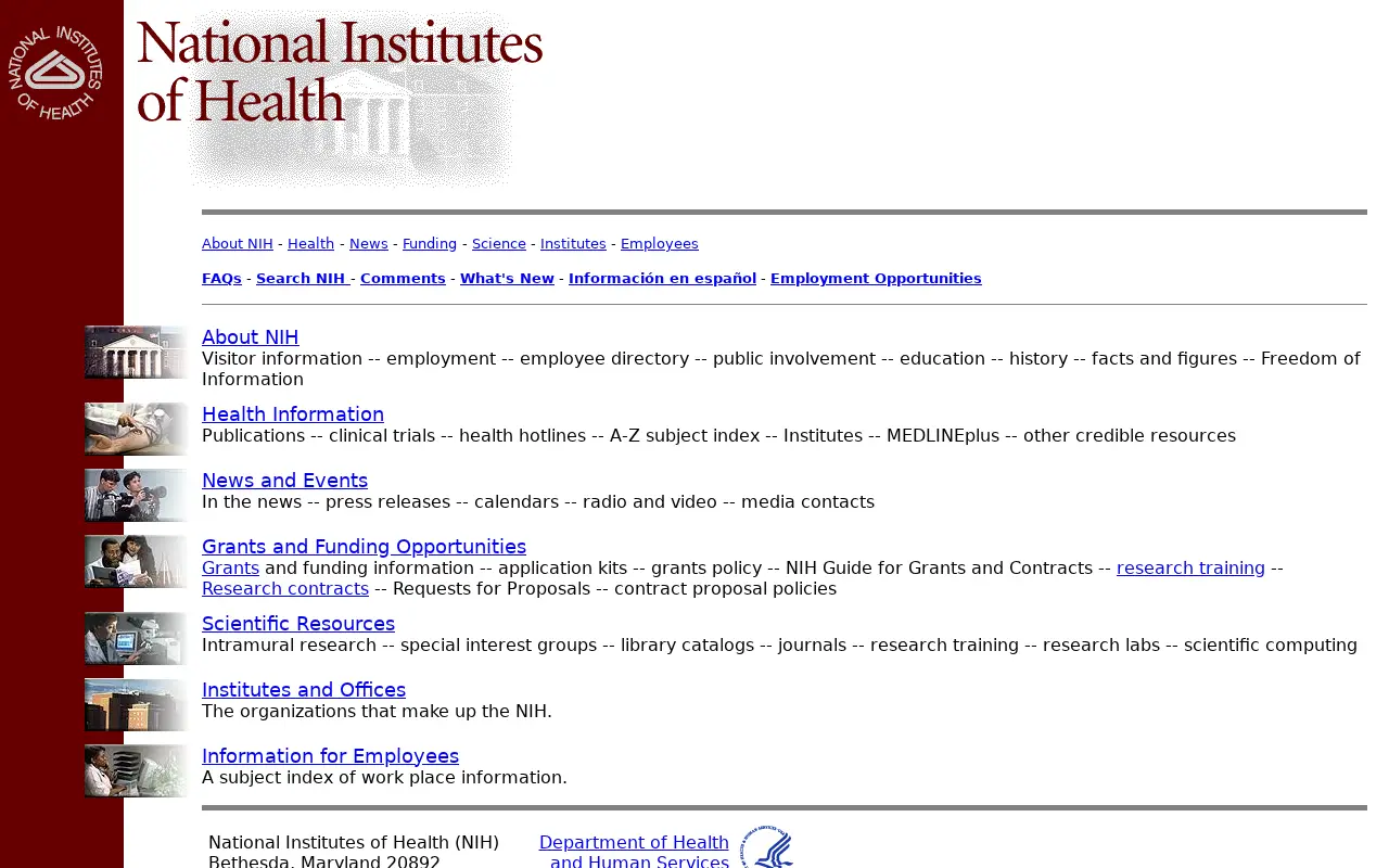 nih.gov in 2000