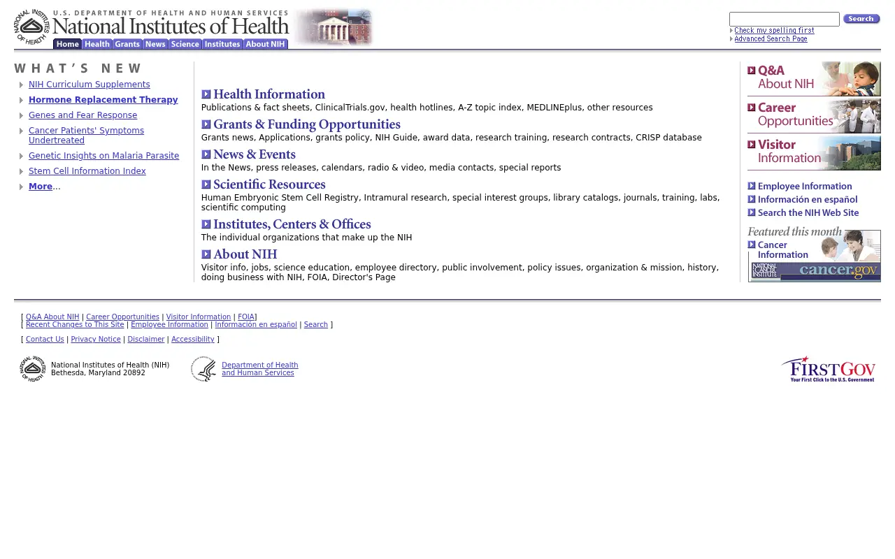 nih.gov in 2002