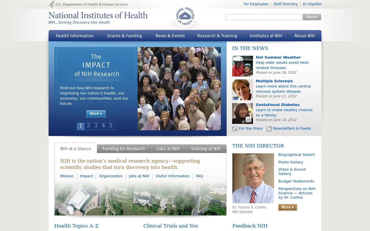 nih.gov in 2012