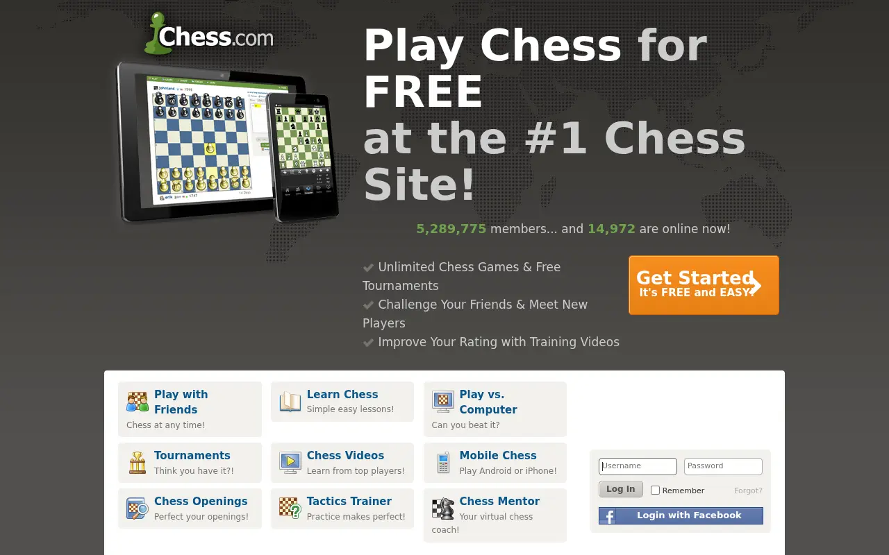 chess.com in 2012