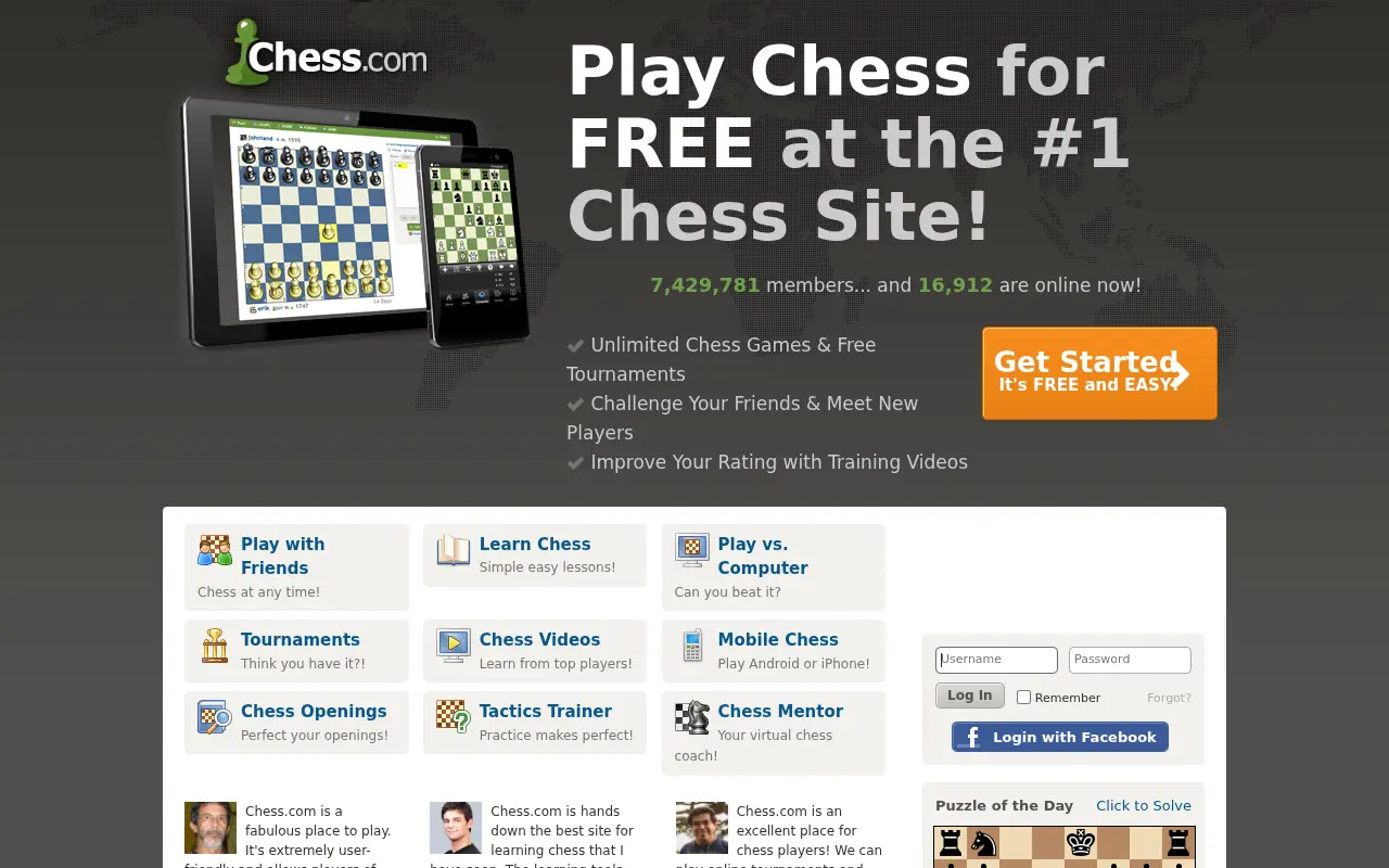chess.com in 2013