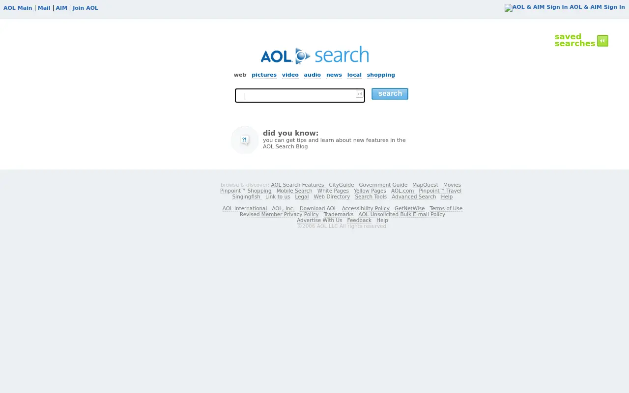 aolsearch.com in 2006